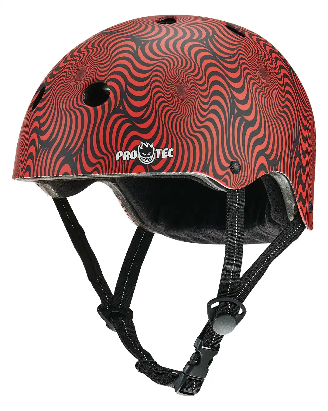 Protection Low Pro Spitfire Helmet - Red Swirl