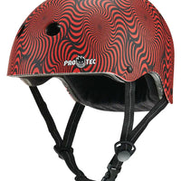 Protection Low Pro Spitfire Helmet - Red Swirl