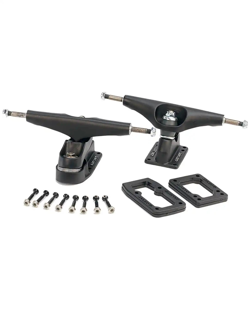 C7 Surfskate Hollow Trucks Set - Coal Black