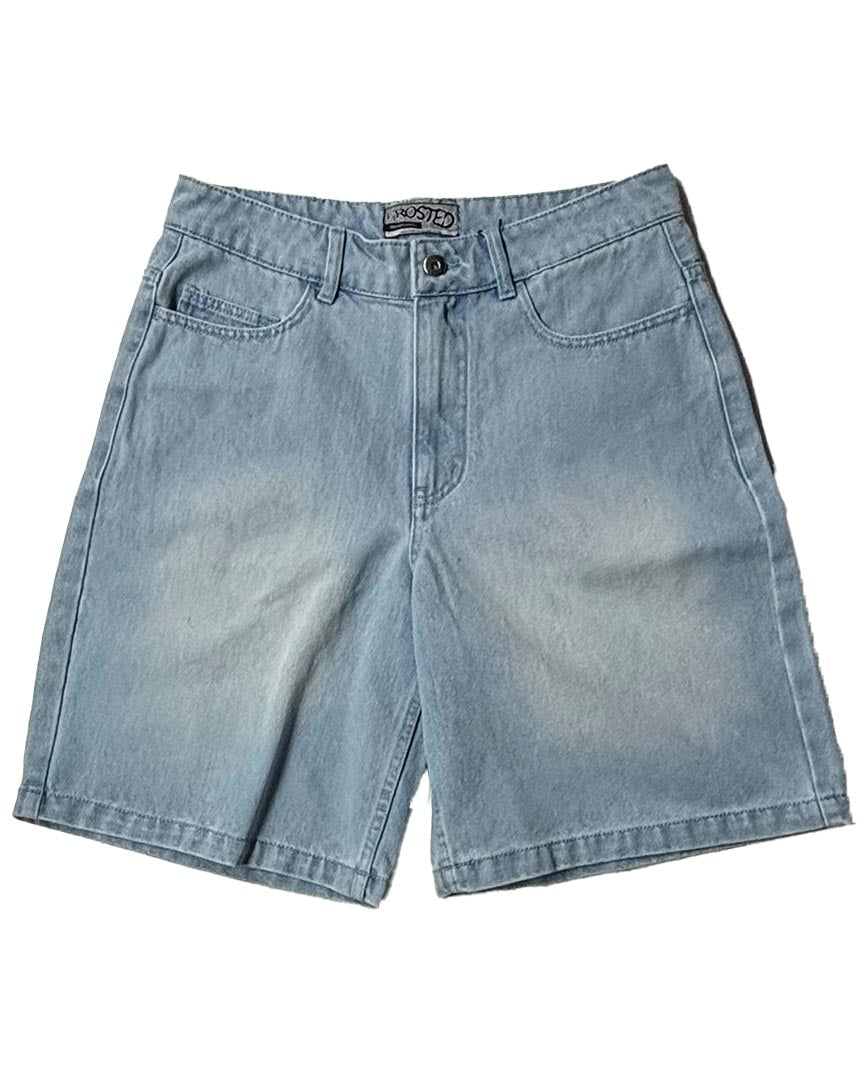 Short Wavy Baggy - Sunfaded Blue