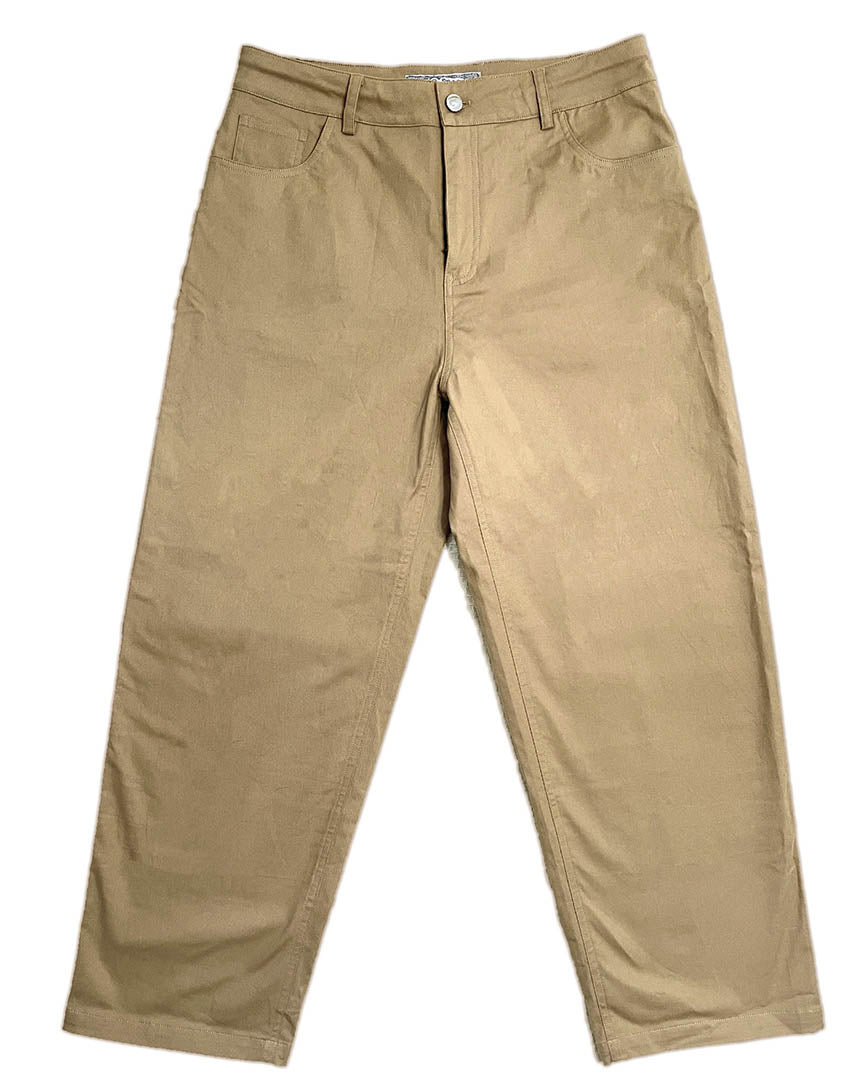 Stretchy Cotton Pants - Beige