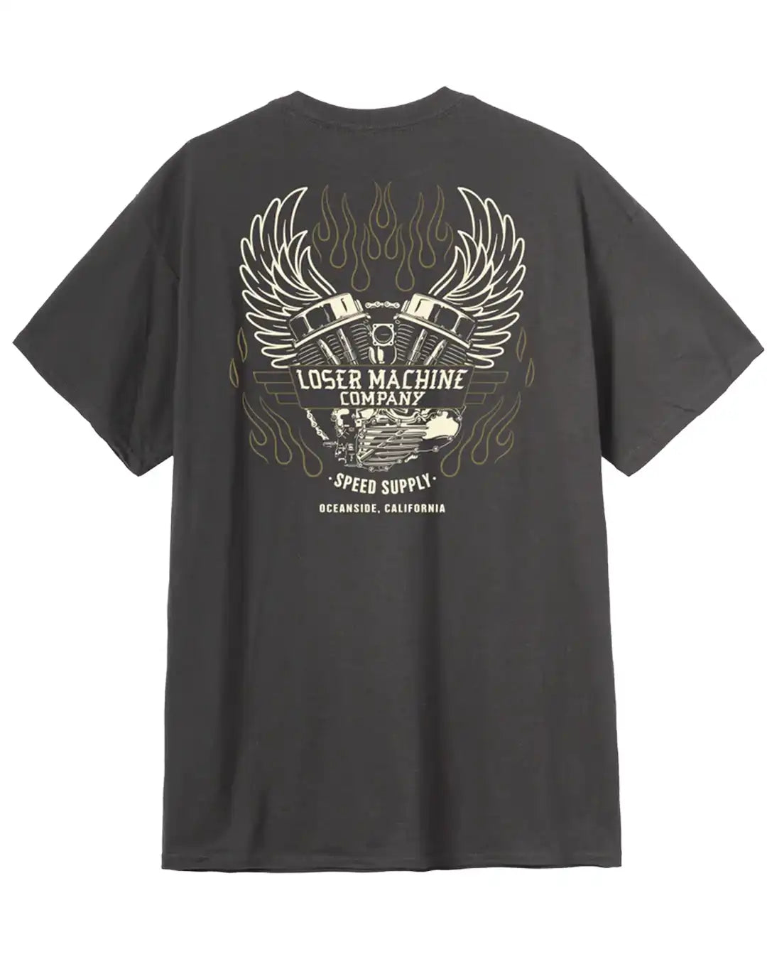 Fly Wheel Pocket T-Shirt - Charcoal