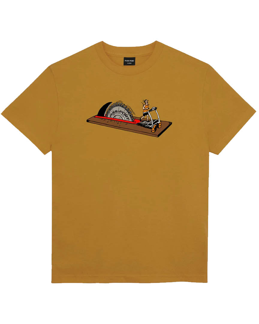 T-Shirt Keep Running - Mustard