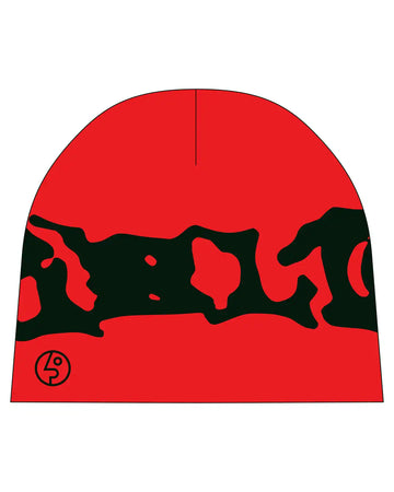 Splat Skully Beanie - Red