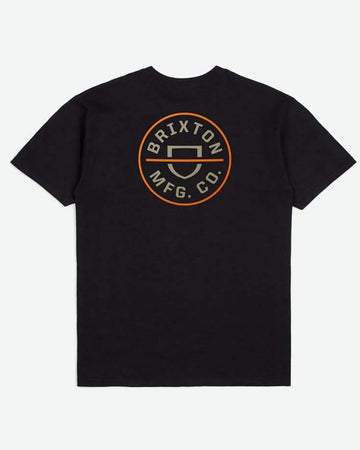 Crest Ii S/S Standard T-Shirt - Black/Persimmon Orang/Sand