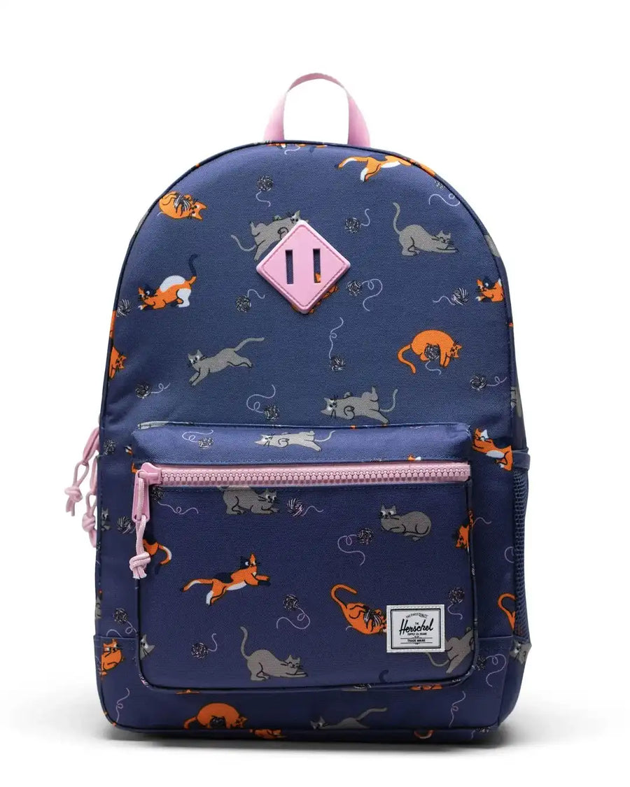 Heritage Youth Backpack - Playing Cats
