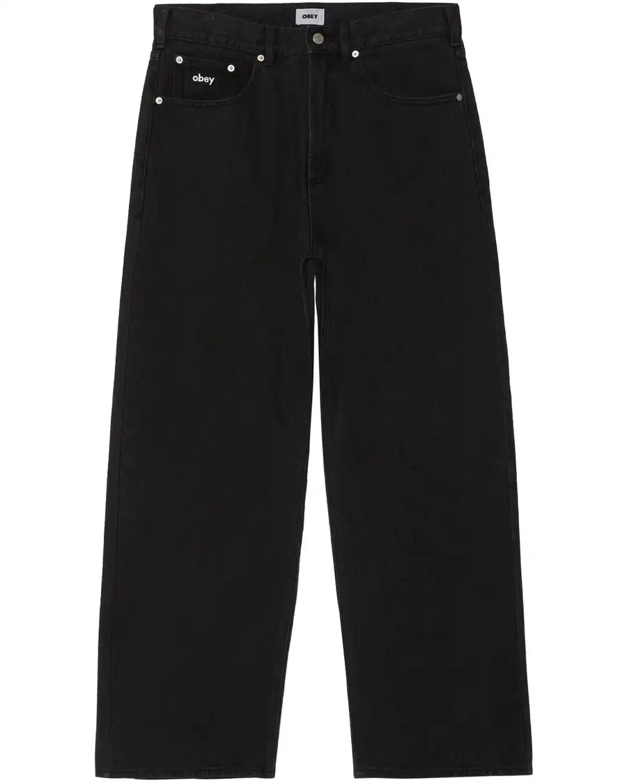 Bigwig Baggy Denim Jeans - Washed Black