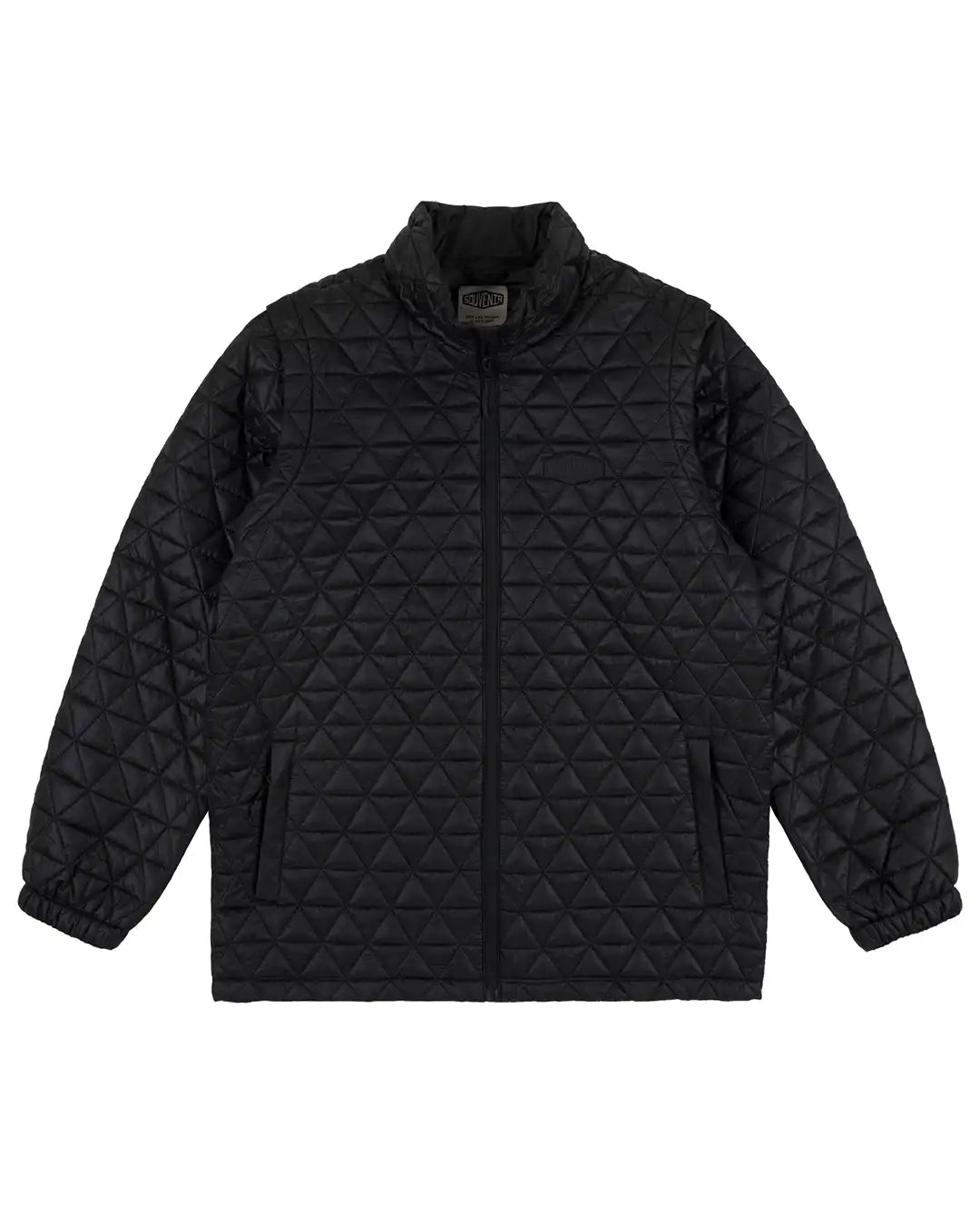 Convertible Micro Puffer Winter Jacket - Black