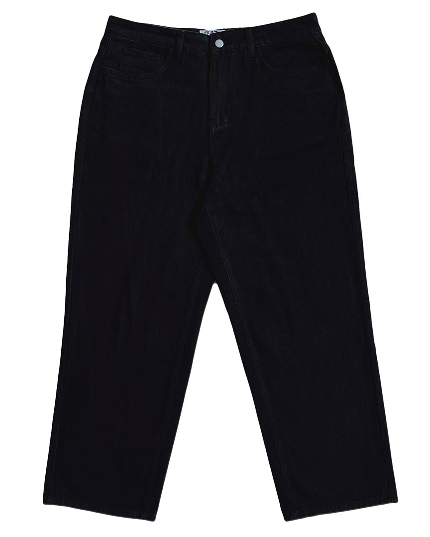 Wavy Classic Baggy Jeans - Black