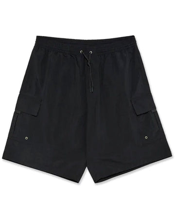 Short Utility Swim Shorts - Black