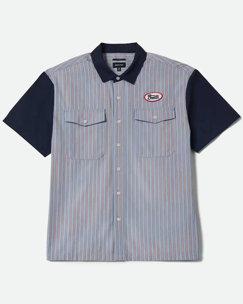 Builders Olson Woven Shirt - Blue Aura Strip