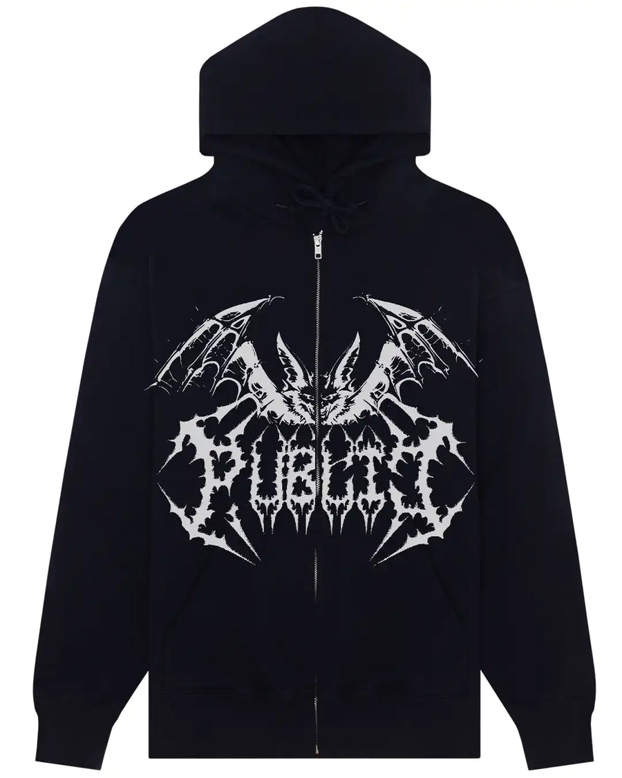 Hoodie Zip Dispute - Black