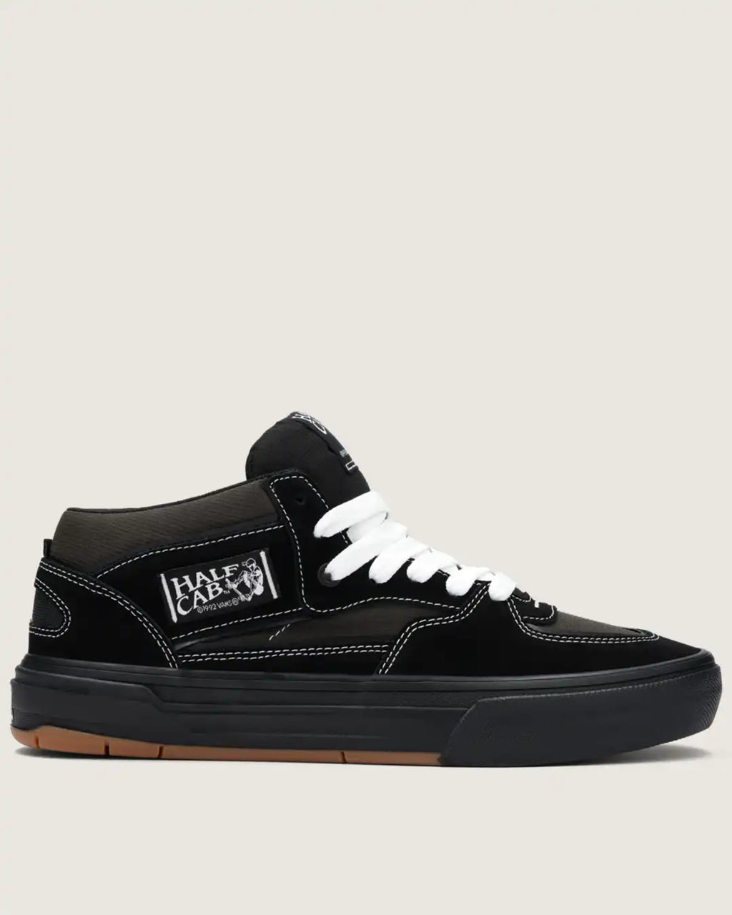 Souliers Skate Half Cab Wafflecup - Black/Asphalt