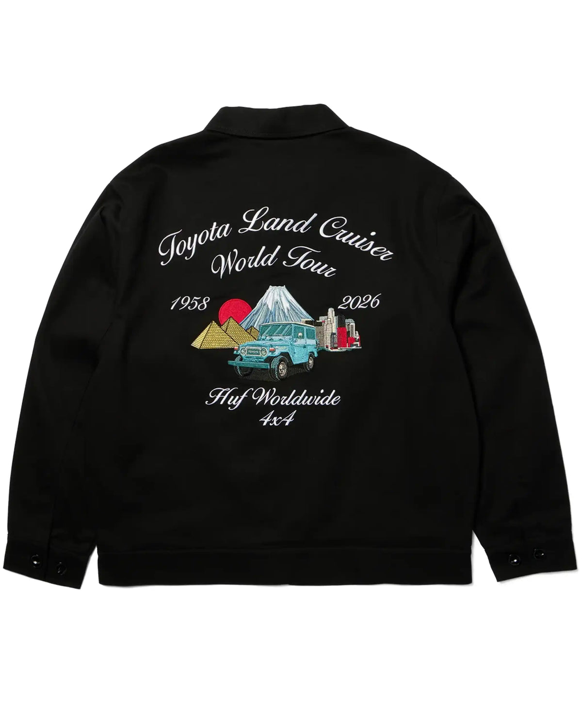 HUF X Toyota Land Cruiser World Tour Jacket - Black