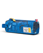 Lego Settlement Little Herschel Pencil Case - Abstract Bricks Blue