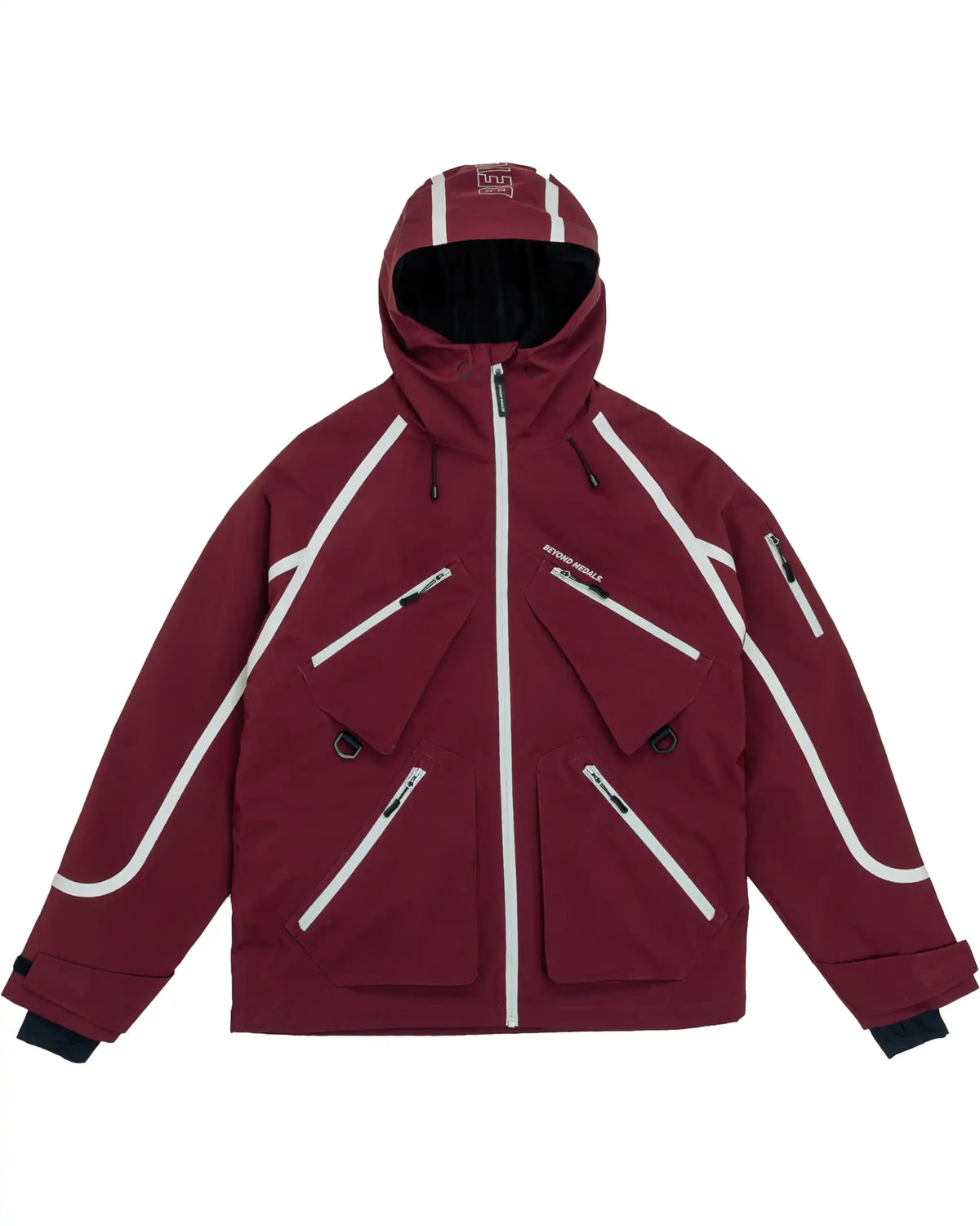 BEYOND MEDALS X Taped 3L Winter Jacket - Dark Red