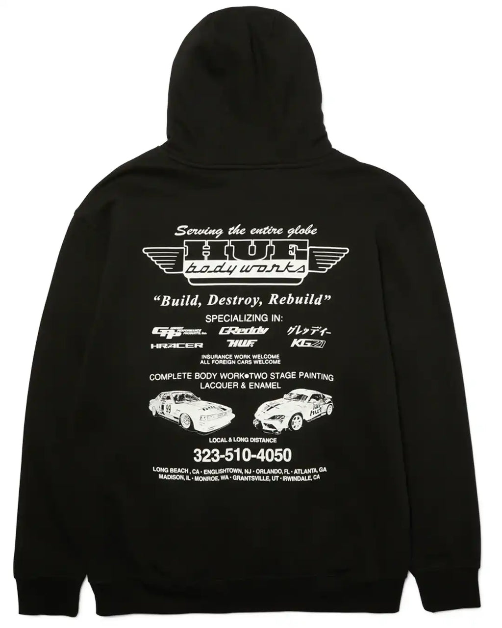 X Greddy Body Works Hoodie - Black