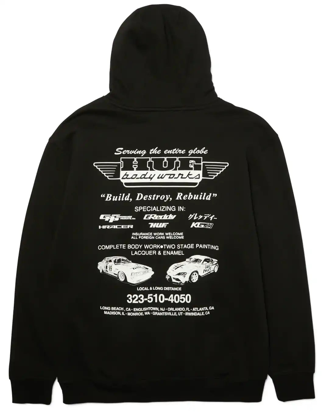 Hoodie X Greddy Body Works - Black