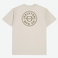 Crest Ii S/S Standard T-Shirt - Cream/Sea Kelp/Sepia