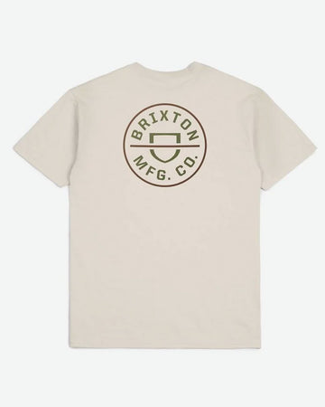 Crest Ii S/S Standard T-Shirt - Cream/Sea Kelp/Sepia