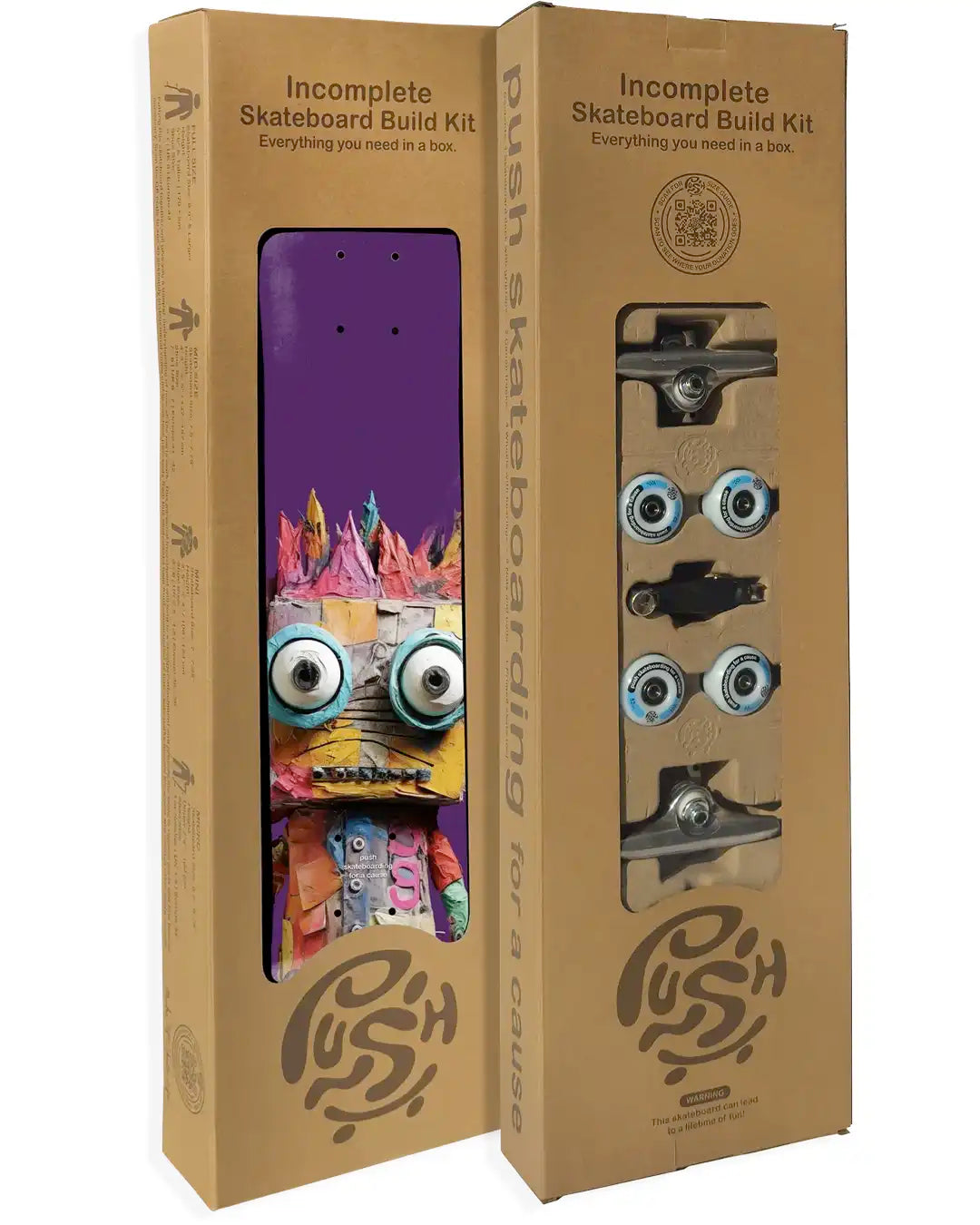Big Rag Doll Incomplete Complete Skateboard - Purple 7.5