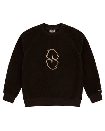 Sherpa Crewneck Sweatshirt - Chocolate