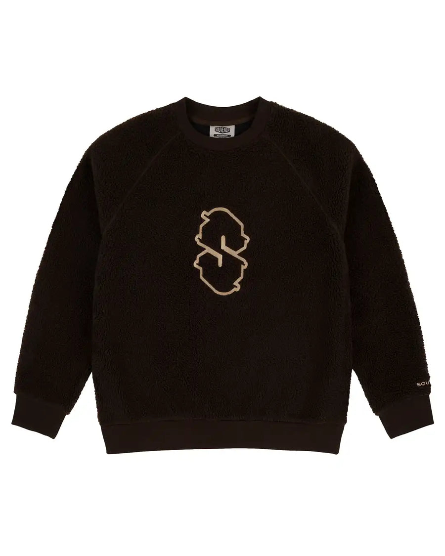 Sherpa Crewneck Sweatshirt - Chocolate