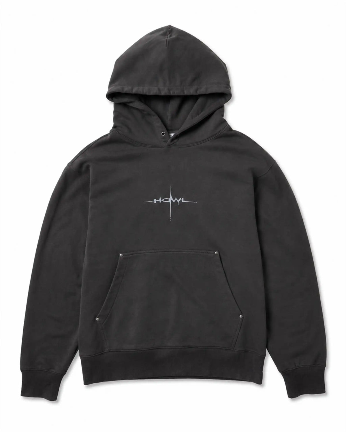 HOWL Cropped Hoodie - Washed Charcoal