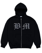 BEYOND MEDALS Stone Zip Hoodie - Black