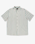 Cru Stripe Shirt - Beige/Pine Needle