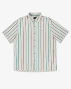 Cru Stripe Shirt - Beige/Pine Needle