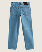 Kids Check-5 Loose Denim Pants - Stonewash/Blue
