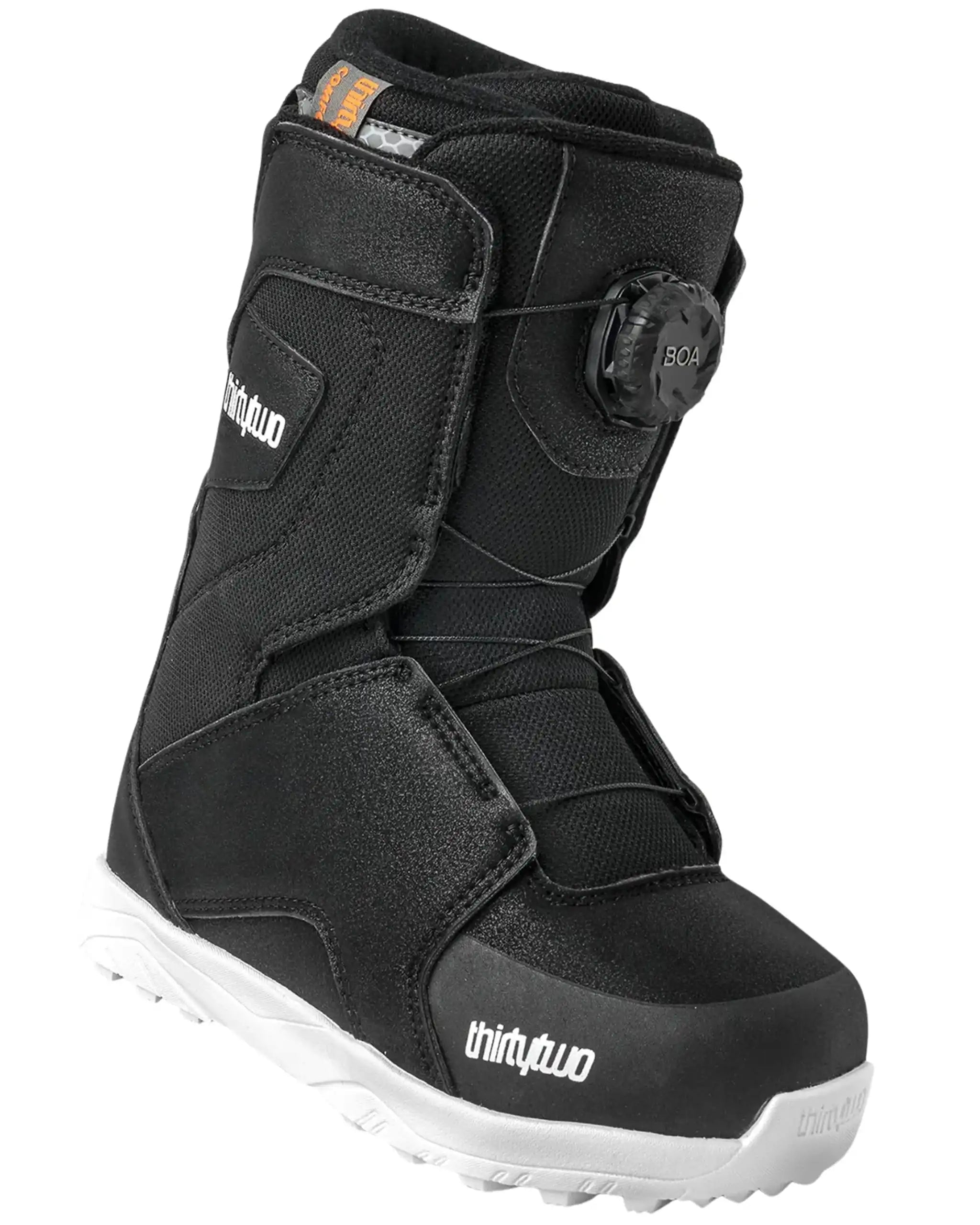 ThirtyTwo Youth Lashed Boa Snowboard Boot Black White 2027 5