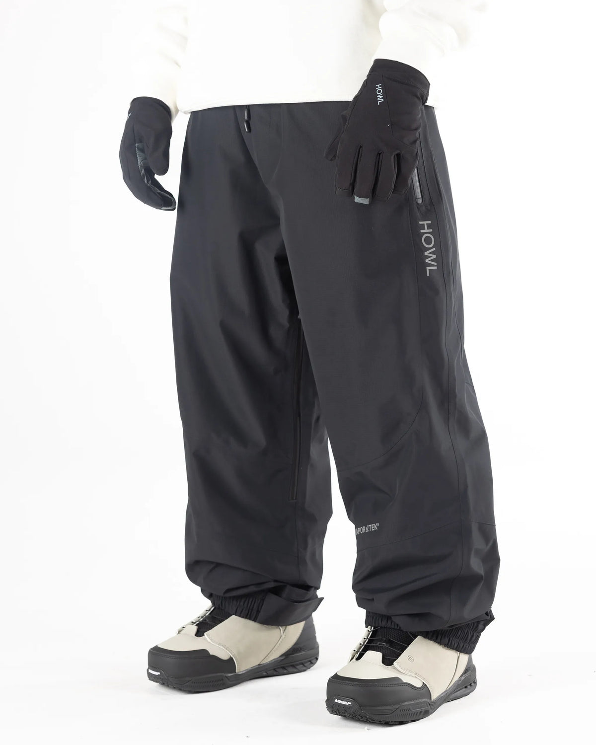 HOWL Shell Snow Pants - Black – view 2