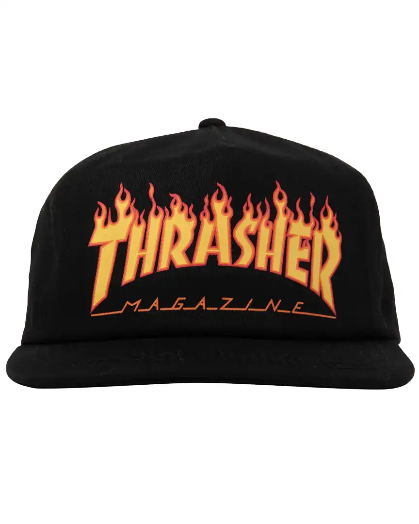 Casquette Printed Flame Snapback - Black