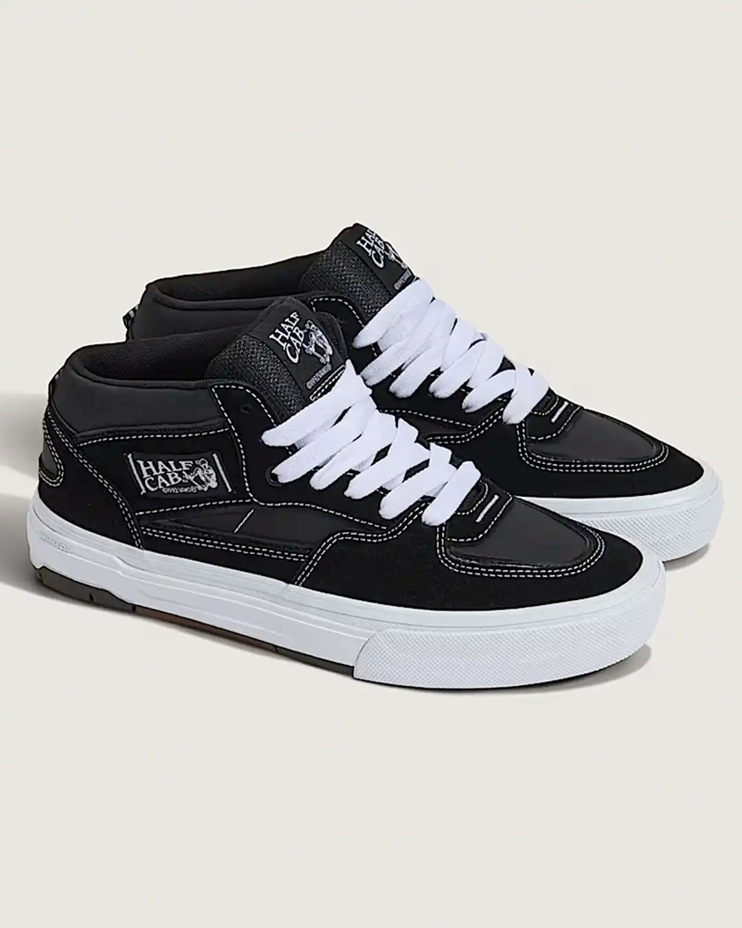 Skate Half Cab Wafflecup Shoes - Black/White