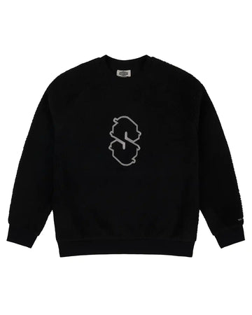 Sherpa Crewneck Sweatshirt - Black