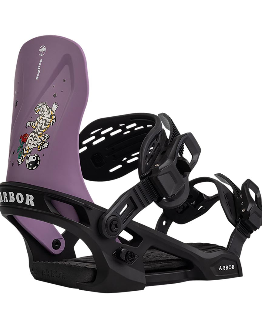 Fixation de snowboard Sapling - Kids 2025 - Black/Purple