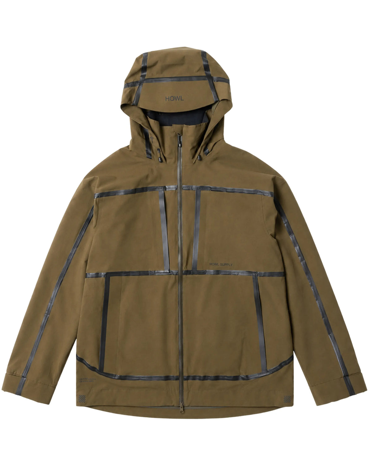 HOWL Taped Winter Jacket - Dark Olive