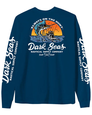 Open Ocean Long Sleeve T-Shirt - Harbor Blue