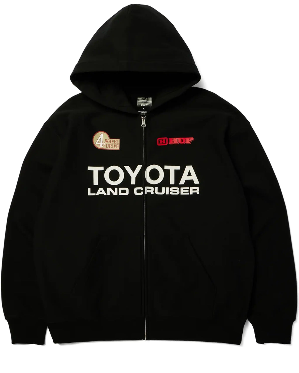 HUF X Toyota Land Cruiser Heavyweight Zip Hoodie - Black