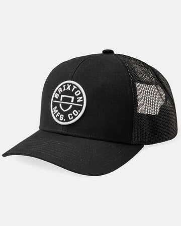 Crest X Mesh Cap Hat - Black/Black
