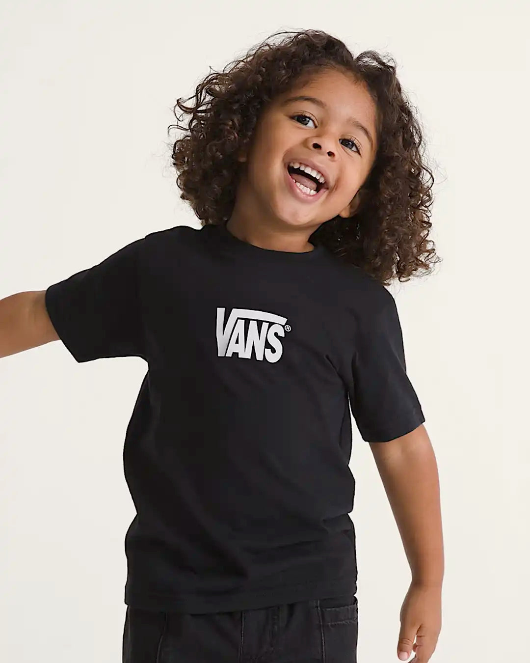 T-Shirt Little Kids Stretch Logo - Black