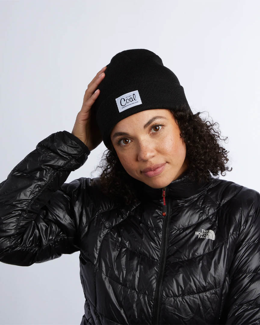 Mel Recycled Polylana Knit Beanie - Black