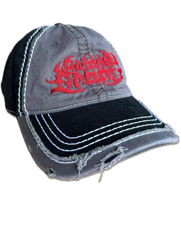 Fuck Off Premium Distrese Hat - Black