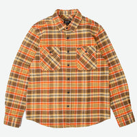 Bowery Heavy L/S Flannel Shirt - Dessert Palm/Antilope/Burnt Red