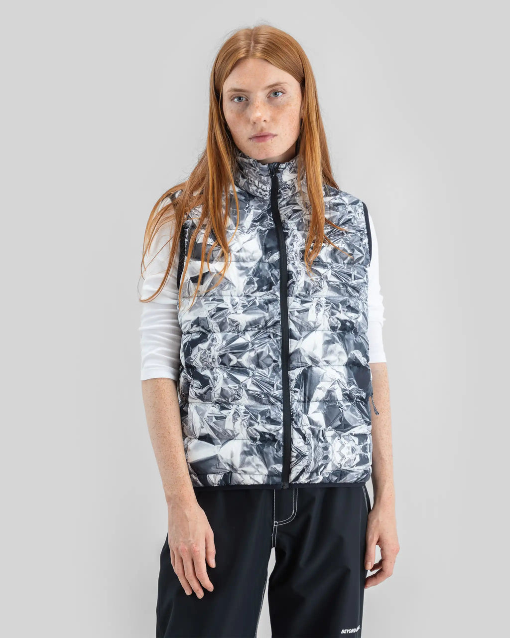 BEYOND MEDALS Packable Down Vest Winter Jacket - Print – view 2