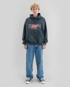 BEYOND MEDALS Premium Hoodie - Black Acid Wash – view 2