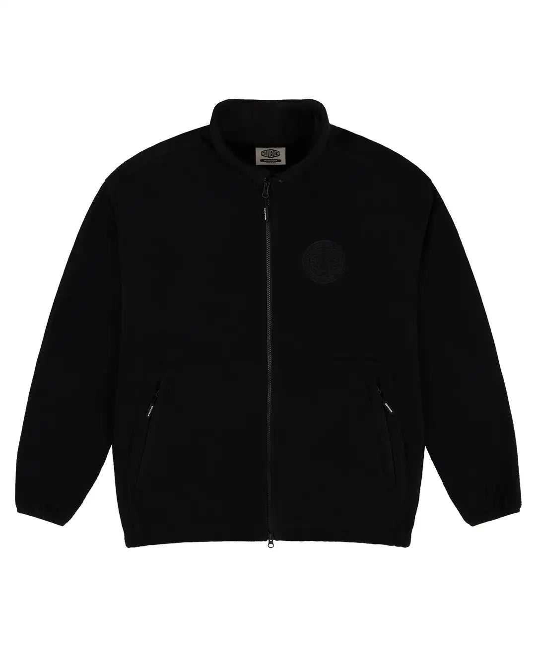 Cotton Ouaté Tech Fleece Zip Up - Black