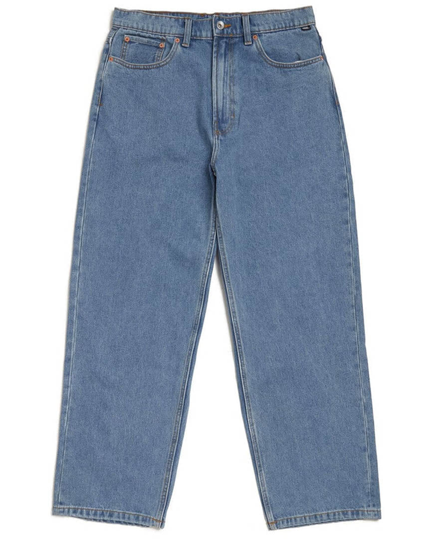 Check-5 Baggy Denim Pant Jeans - Stonewash/Blue